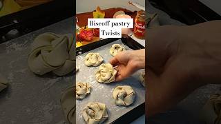 Biscoff puff pastry twists recipe baking [upl. by Lechar]