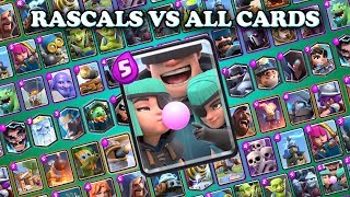 Rascals Vs All Cards  Clash Royale Highlights [upl. by Ylirama]