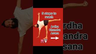 5 Steps To Reach Ardha Chandra Asana  Iyengar Yoga [upl. by Sandy]