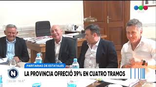 Paritarias de estatales La provincia ofreció 39 en cuatro tramos  Telefe Rosario [upl. by Shulamith]