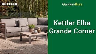 Kettler Elba Grande Corner Garden Furniture Set  A Closer Look At [upl. by Helyn]