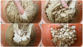 New Texture Super Soft Snappy Multani Mitti Dirt Crumble dryin water relax asmr [upl. by Raknahs]