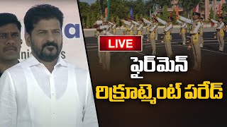 LIVE CM Revanth Reddy Parade of Fourth Batch Direct Recruit Fireman At Vattinagulapally Disha TV [upl. by Micheal]