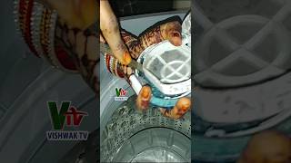 LG Washing machine top load tub Cleaning  Vishwak TV [upl. by Ydur]