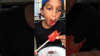 Trying the viral watermelon snack watermelon chamoy candy sogood [upl. by Krystle]