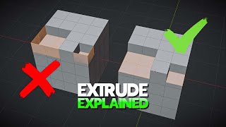 Extrude Tool Explained  Blender 4 for Beginners [upl. by Ruggiero396]