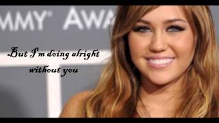 Miley Cryus  Scars  Lyrics [upl. by Nerrak]