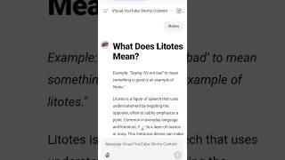 What Does Litotes Mean [upl. by Heringer368]