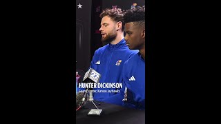 Kansas Center Hunter Dickinson On The High Expectations Surrounding Kansas Basketball jayhawks [upl. by Nwahsel120]