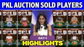 Pro Kabaddi 2024 Auction Day 1 Highlights  PKL 2024 Auction Sold Players List [upl. by Salsbury229]