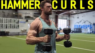 How To Perform HAMMER CURLS  Biceps Exercise Tutorial [upl. by Fafa]