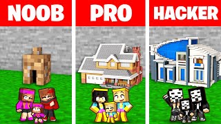 NOOB vs PRO  Minuscule Maison de Famille sur Minecraft [upl. by Eeltrebor]