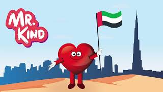 Learn the UAE Flag Colors with Mr Kind Fun Educational Songs for Kids [upl. by Skrap]