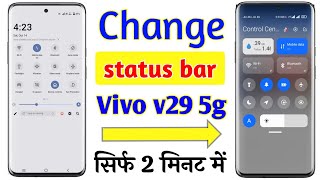 Vivo v29 5g control centre change setting  Vivo v29 5g me notification panel change kaise kare [upl. by Yorgos480]