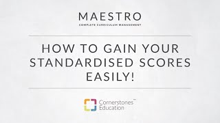 How to gain your standardised scores easily [upl. by Nikolaus]