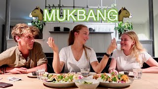 ♘MUKBANG  QampA med Carl Hedin och Emma Jönsson♘ [upl. by Hertha]