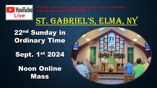 September 1st Noon Online Mass [upl. by Barbabra420]