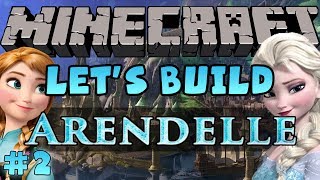 Minecraft Lets Build  Disney Frozens Arendelle  2 [upl. by Burhans]