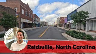 Driving in Downtown Reidsville North Carolina Park Drive Scales Street Market Street [upl. by Llecrup]