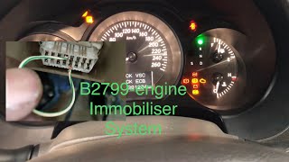 B2799ENGINE IMMOBILISER SYSTEM [upl. by Greenleaf]