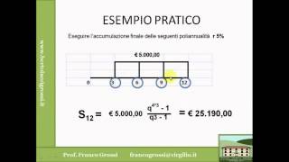 MATEMATICA FINANZIARIA LEZIONE 7 [upl. by Hoskinson708]