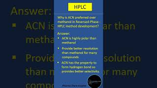 HPLC interview question and answer on method development  hplc [upl. by Nitnilc]