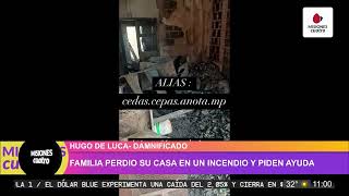 Perdió todo en un incendio y pide asistencia  Misiones Cuatro [upl. by Leiba]