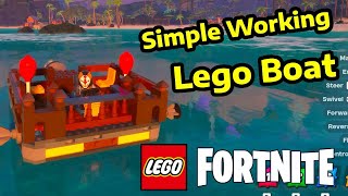 How to Make a Steering Lego Fortnite Boat [upl. by Dorahs]