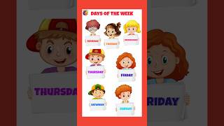 Monday Tuesday Wednesday  weekdays name nurseryrhymes staylittlechannel learning [upl. by Damour]