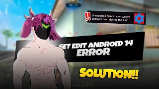 Easiest solution to set edit android 14 problem ⚙️✅ [upl. by Britteny]