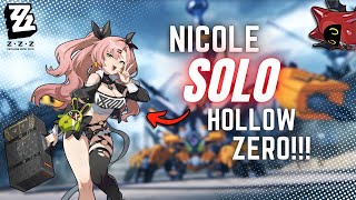 Nicole SOLO Hollow Zero  Zenless Zone Zero level 40 solo build [upl. by Asiram]