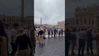 There’s a long line going inside Saint Peter Basilica foryou travelblog youtubeshorts [upl. by Ffirahs]