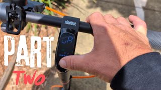 Ninebot kickscooter F2 plus part two [upl. by Ayomat]