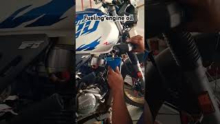 💫Changing engine oil 🛢️ Hero xpulse 4v service shorts youtubeshorts [upl. by Loredo]