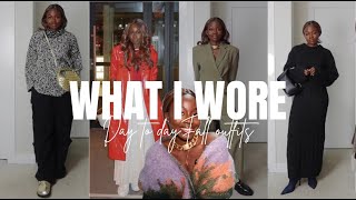 WHAT I WORE IN A WEEK  outfit ideas styling tips amp more [upl. by Ailes]