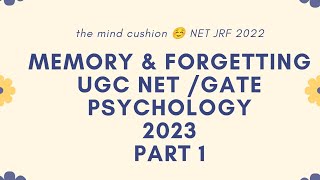 Types of memory Atkinson Shiffrin model of memory in psychology NTA UGC NETGATESET PART 1 [upl. by Ahsille]