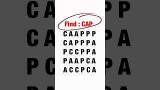 Find the Word on the Screen “ CAP “ [upl. by Odlonyer]