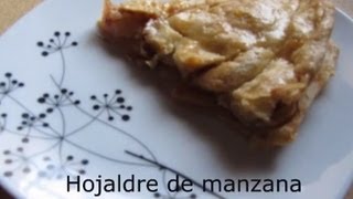 HOJALDRE DE MANZANA RECETA FÁCIL [upl. by Segalman]