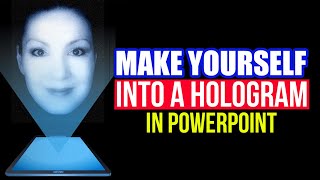 How to Make a 3D Hologram Video of Yourself in PowerPoint [upl. by Kopans]