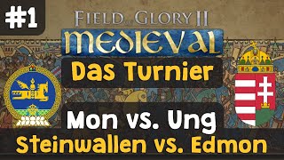 Field of Glory 2 Medieval  Turnier III 1 Mongolei vs Ungarn  Gegner Edmon Lets Play [upl. by Ydnak]