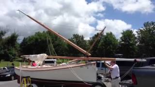 Herreshoff Scout mast raising [upl. by Violetta]