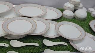 laopala dinner set available in Plasticos Crockery dinner set crockery kitchen [upl. by Revolc]