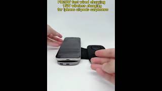 wireless charger 3 in 1 magnetic foldable wireles [upl. by Hillinck116]