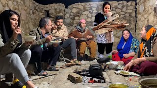 Nomadic gathering inviting relatives to the house and cooking local dishesash reshteh [upl. by Inatsed959]