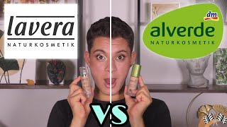 Alverde vs Lavera Naturkosmetik  Perfect Cover Foundation  Hyaluron Liquid Foundation  Ginkgomen [upl. by Amyas907]