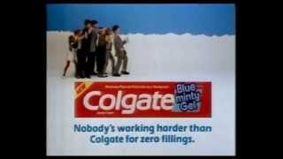 Colgate Blue Minty Gel  Advert  January 1984 [upl. by Aem]