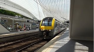 NMBS Desiro 08527 vertrekt van station LiègeGuillemins [upl. by Suckram]