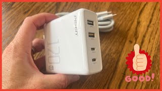 Review PISEN 120W USB C Charger  120W 4Port GaN USB C Charger Block Fast Charging [upl. by Eelano103]