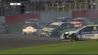 BTCC Crashes 2017 [upl. by Nosnibor]