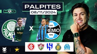 PALPITES DE FUTEBOL PARA O DIA 08 11 2024  BILHETE PRONTO SEXTOU NO MUNDO BET [upl. by Atteiluj]